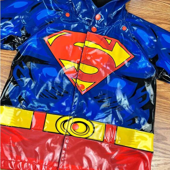 Western Chief Superman Raincoat Jacket Sz 2T - Picture 3 of 6